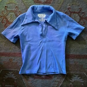 Big Bud Press Fisherman Polo in Cornflower Blue XS